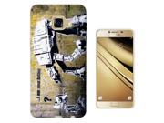 Samsung Galaxy C5 5.2 Gel Silicone Case All Edges Protection Cover 548 Banksy Graffiti Art Star War Robot