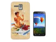 Lenovo A8 Gel Silicone Case All Edges Protection Cover 689 Vintage Pin Up Girl Sexy