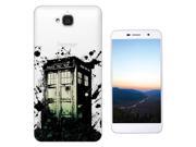 Huawei Honor Holly 2 Plus Gel Silicone Case All Edges Protection Cover C0682 Doctor Who Art Graffiti Style Police Box Tardis