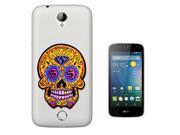 Acer Liquid Z330 Gel Silicone Case All Edges Protection Cover C0967 Floral Roses Dollar Sign Sugar Skull