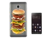 Lenovo Vibe P1 5.5 Gel Silicone Case All Edges Protection Cover C0487 Trendy Burger Takeaway Fast Food Junk