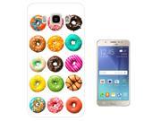Samsung Galaxy J7 2016 J710FN Gel Silicone Case protection Cover 1513 Trendy Donuts Colourful Sweets Candy Cartoon Kawaii Collage