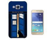 Samsung Galaxy J2 2016 Gel Silicone Case protection Cover 453 Doctor Who Tardis Call Box Cat Open Door