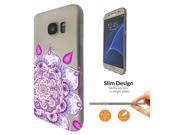 Samsung Galaxy S7 G930 Fashion Trend 0.3 MM ultra Mince Protecteur Coque Tous les bords arrière protection Case Coque ClearC0641 Hot Pink Sketch Art Hamsa H