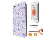 iphone SE 2016 iphone 5 5S Fashion Trend 0.3 MM ultra Mince Protecteur Coque Tous les bords arrière protection Case Coque ClearC0147 Shabby Chic Floral Wh