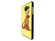 Samsung Galaxy A5 2016 SM A510F Hard Plastic Case Back Cover Black 1148 Kangaroo Animal Drawing Yellow