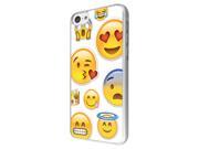 iphone 5C Coque Fashion Trend Case Coque Protection Cover plastique et métal 2060 Emoji Collage Love Eyes Scared Blowing Kisses Grinning