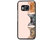 htc One M9 Coque Fashion Trend Case Coque Protection Cover plastique et métal Black 1268 Trendy kitten playful hidden cats feline pets