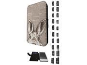 Samsung Galaxy J3 2016 SM J320F Flip Case Cover Book Style Tpu case 2043 Bunny Rabbit Hiding Sketch Pets