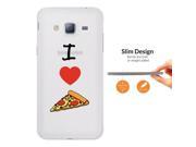 Samsung Galaxy A5 2016 SM A510F Fashion Trend 0.3 MM Ultra Slim Case Cover c1061 I Love Pizza Heart Fast Food Junk