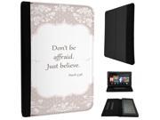 502 Shabby Chic Floral Roses Christian Quote Don t Be afraid Just Believe Design Amazon Kindle Fire 7 5th Generation Pouch Cover Book Style Defender Stand C