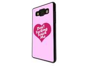 Samsung Galaxy A3 Coque Fashion Trend Case Coque Protection Cover plastique et métal Black 1539 Trendy pink heart dont ing touch me Kwaai 2