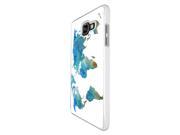 Samsung Galaxy A3 2016 SM A310F Coque Fashion Trend Case Coque Protection Cover plastique et métal White 2105 Green Blue World Map Atlas Geometric Style P