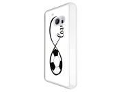 HTC 10 Coque Fashion Trend Case Coque Protection Cover plastique et métal White 721 Love Infinity Love Football