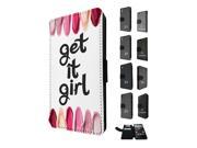 Sony Xperia Z1 Flip Case Cover Book Style Tpu case 1417 Trendy make up fashion get it girl lipstick nail polish 2