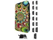 Samsung Galaxy Grand Prime Flip Case Cover Book Style Tpu case 1398 Trendy kwaii space hypnotise kaliedoscope colourful peace art swirl