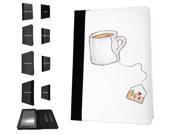 966 Cool cute fun tea lovers i love tea teabag drink doodle Design Amazon Kindle Fire HDX 7 4th Generation 2014 2015 Pouch Cover Book Style Defender Stand