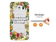 Samsung Galaxy A3 2016 SM A310F Fashion Trend 0.3 MM Ultra Slim Case Cover C0938 You Only Live Once Flower Floral Boarder