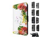 Sony Xperia Z2 Flip Case Credit Card Holder Cover Book Style 1796 Beautiful Flower Floral Music Boarder Roses