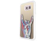 507 Love peace Rock and Roll hand Design Samsung Galaxy Grand Prime Hard Plastic Case Back Cover White