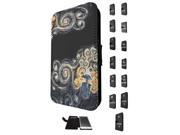 452 doctor who tardis van gogh canvas Design Samsung Galaxy S3 Mini Flip Case Credit Card Holder Cover Book Style