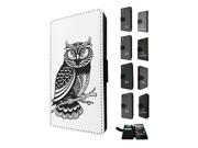 1012 owl art illustration nature wildlife birds love Design Sony Xperia Z1 Compact Mini Flip Case Credit Card Holder Cover Book Style