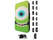 384 Catoon Monster Body Design Samsung Galaxy Note 4 Flip Case Credit Card Holder Cover Book Style