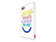 979 art jesus paints a smile in me colourful christian love faith Design For Sony Xperia Z5 Compact Hard Plastic Case Back Cover