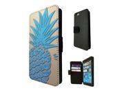 289 Pineapple Summer time Design iphone 4 4S Flip Case Credit Card Holder Cover Book Style