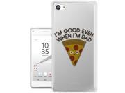 c0296 pizza takeaway junk food good bad Design Sony Xperia Z5 Case Silicone Gel Cover