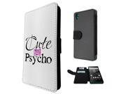 849 but psycho Design Sony Xperia Z5 Flip Case Credit Card Holder Cover Book Style