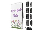 Sony Xperia Z1 Flip Case Credit Card Holder Cover Book Style 1950 You Got This Inspirational Quote Colourful Daisy Flowers