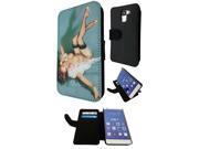 Huawei Honor 7 Flip Case Credit Card Holder Cover Book Style 678 Vintage Pin Up Girl Sexy