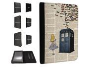 477 Vintage News alice in wonderland Doctor Who Tardis Call Box butterflies Design Amazon Kindle Paperwhite 2014 2015 Pouch Cover Book Style Defender Stand Co
