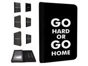 864 Go Hard Or Go Home Design Amazon Kindle Fire 2013 HD 7 2nd Generation Pouch Cover Book Style Defender Stand Cover