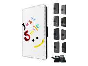 1023 - quote just smile colourful smiley face Design Sony Xperia Z2 Flip Case Credit Card Holder Cover Book Style 1023 - quote just smile colourful smiley face Design Sony Xperia Z2 Flip Case Credit Card Holder Cover Book Style