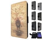 251 The Lion Life Quote Never forget who you are Design Sony Xperia M2 Flip Case Credit Card Holder Cover Book Style