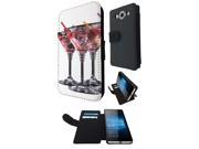 Microsoft Nokia Lumia 950 Flip Case Credit Card Holder Cover Book Style C0645 Martini Cocktail Summer Cocktail Alcohol