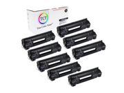 TCT Premium Compatible 3500B001AA Black Laser Toner Cartridge 8 Pack Set for the Canon 128 series 2 100 yield works with the Canon imageClass LBP6200D MF477