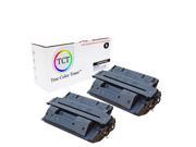 TCT Premium Compatible C4127X High Yield Black Toner Cartridge 2 Pack for the HP 27X series 10K yield works with the HP LaserJet 4000 and 4050 printer series