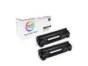 TCT Premium Compatible 3484B001AA Black Laser Toner Cartridge 2 Pack Set for the Canon 125 series 1 600 yield works with the Canon LBP6000 MF3010 printers