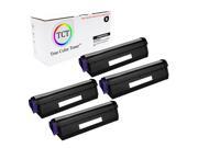 TCT Premium Compatible 43979201 Black Laser Toner Cartridge 4 Pack Set for the OKI B430 series 7 000 yield works with the Okidata B420 B430 B440 MB460 MB