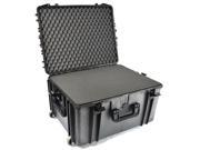 Waterproof Dust Proof X Large Hard Case with Wheels and pre Cubed Foam for Drone Projector audio or Video Equipment Airsoft Gun and Rifle equipment and mu