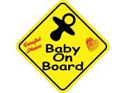 4.5 x4.5 Baby On Board Music Bumper Sticker Decal Vinyl Window Stickers Decals