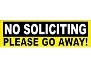 10 x3 No Solicitating Please Go Away vBusiness Sign Decal Sticker Signs Decals stickers
