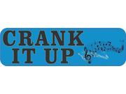 10 x3 Crank it Up Music Notes Bumper magnet Car Decal magnetic magnets Decals