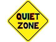 4.5 x4.5 Quiet Zone Sign Vinyl Bumper Sticker Decal Window Stickers Decals Car