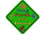 5 x5 Frog Freak On Board Bumper Sticker Decal Window Vinyl Stickers Decals