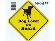 5 x5 Dog Lover on Board Sign magnet bumper Decal Car magnetic magnets Decals