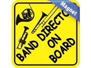 6in x 6in Band Director On Board Music Bumper Magnetic Vehicle Sign Magnets